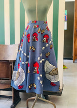 Carica l'immagine nel visualizzatore di Gallery, Gonna Madrina in Famille denim wax