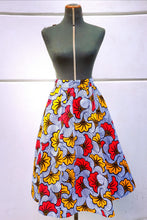 Carica l'immagine nel visualizzatore di Gallery, Gonna Mahotella in Fleur de Mariage red & yellow Wax