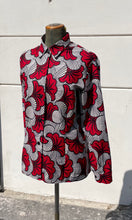 Carica l'immagine nel visualizzatore di Gallery, Camicia in Fleurs de Marriage Red