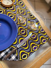 Carica l'immagine nel visualizzatore di Gallery, Set tovagliette Bamako Lunch in Occhio del mio rivale purple yellow