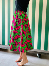 Carica l'immagine nel visualizzatore di Gallery, Gonna Mahotella in Fleur de Mariage green & pink wax